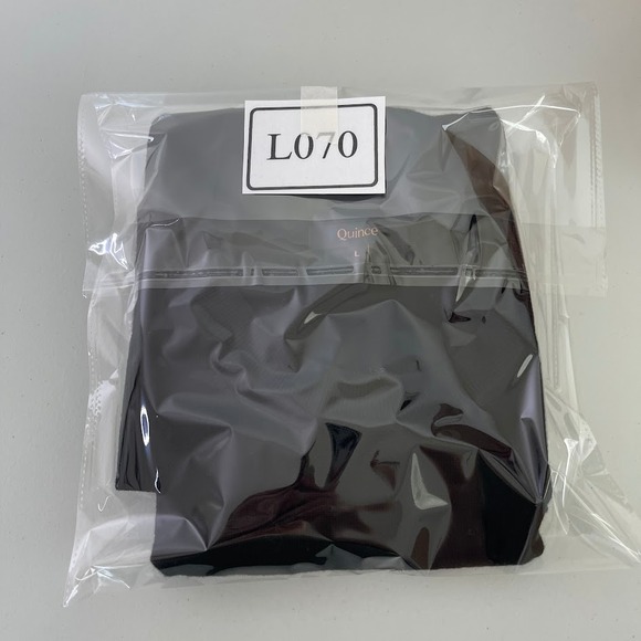 Quince Lightweight Cotton Cashmere Blend Crew Neck Sweater Top Black Size Large - Picture 11 of 11